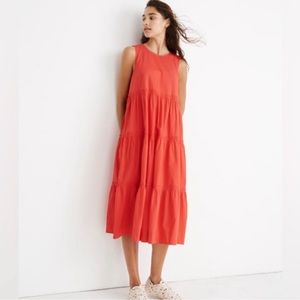 Madewell Cattail Tiered Dress Size
Small